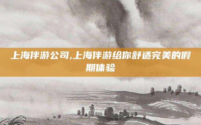 宜阳上海伴游公司,上海伴游给你舒适完美的假期体验